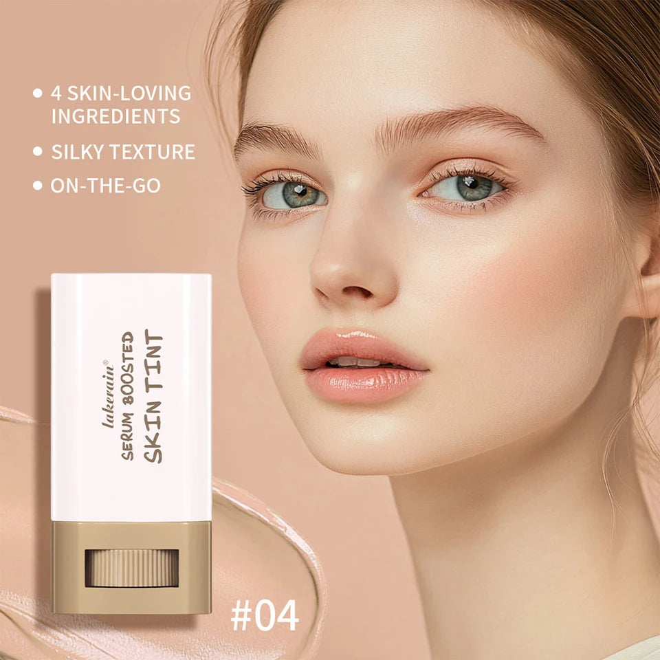 Skin Tint Foundation Stick — Moisturizing, Buildable Coverage Concealer & Smoothing Base | Lightweight Non-Sticky Formula