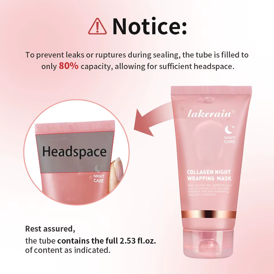 Collagen Overnight Peel-Off Face Mask — Hydrating & Brightening Korean Skincare for Fine Lines & Dryness