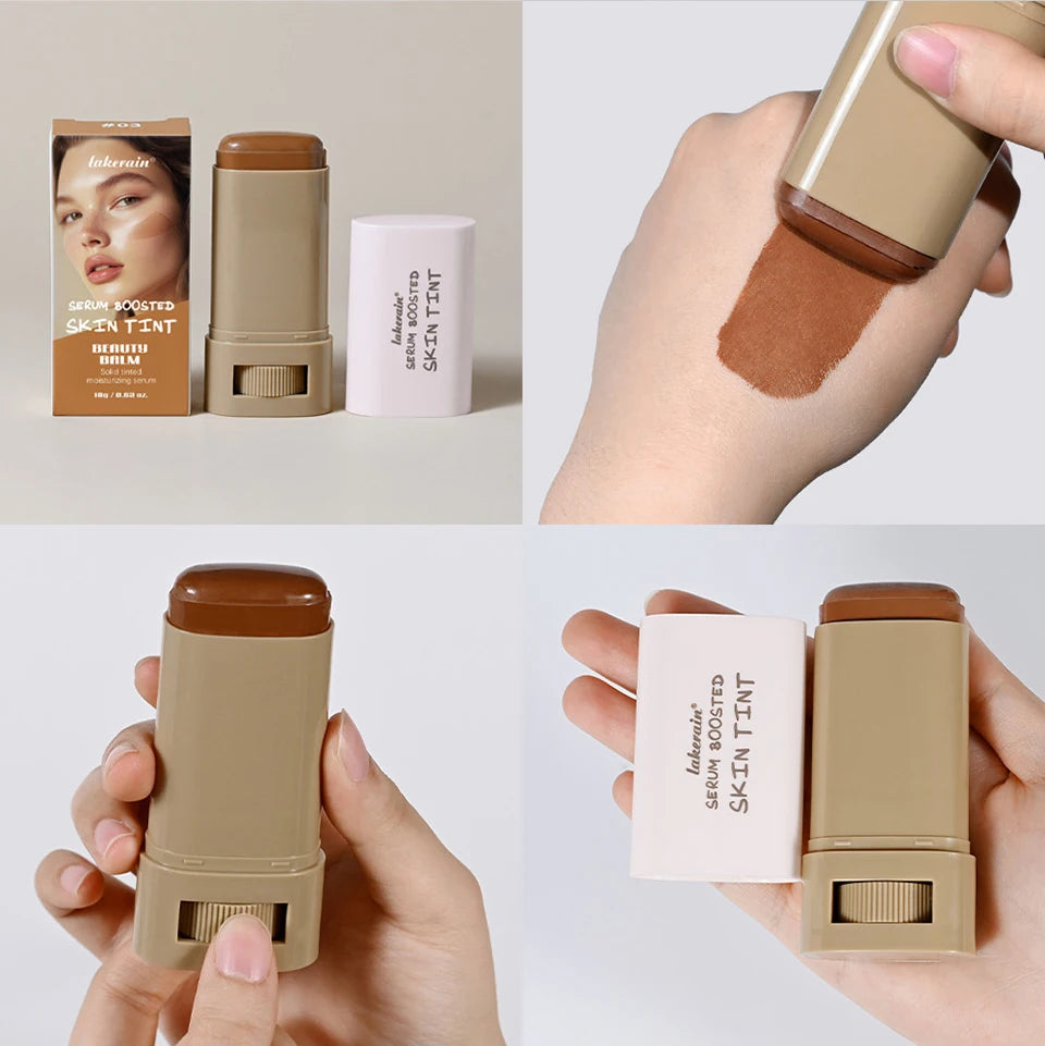 Skin Tint Foundation Stick — Moisturizing, Buildable Coverage Concealer & Smoothing Base | Lightweight Non-Sticky Formula