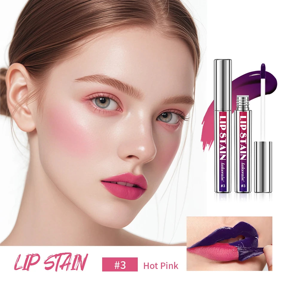 Peel-Off Lip Stain Tint — Long-Lasting, Waterproof & Transfer-Proof | Natural Pink Color | Non-Stick Cup