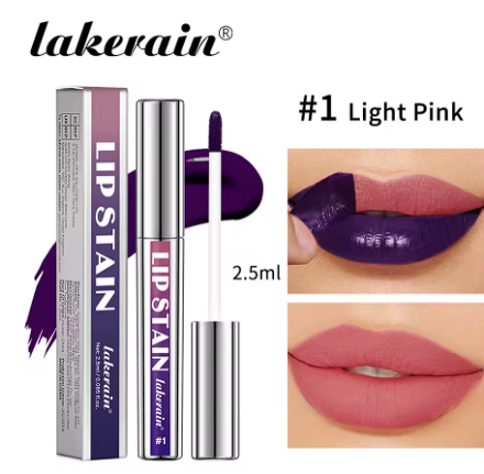 Peel-Off Lip Stain Tint — Long-Lasting, Waterproof & Transfer-Proof | Natural Pink Color | Non-Stick Cup
