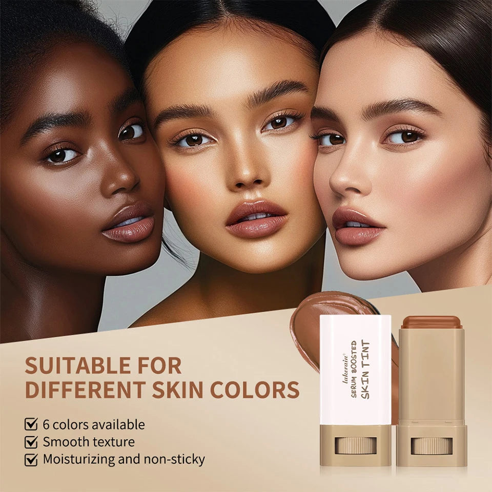 Skin Tint Foundation Stick — Moisturizing, Buildable Coverage Concealer & Smoothing Base | Lightweight Non-Sticky Formula
