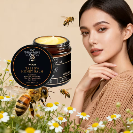 Tallow & Honey Glow Balm — Hydrating Face & Body Cream for Firmer Skin, Fading Fine Lines & Lasting Radiance
