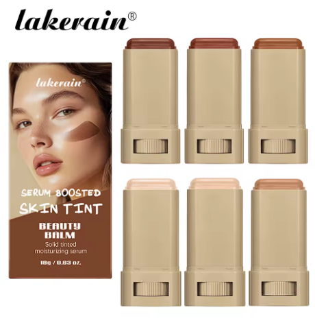 Skin Tint Foundation Stick — Moisturizing, Buildable Coverage Concealer & Smoothing Base | Lightweight Non-Sticky Formula