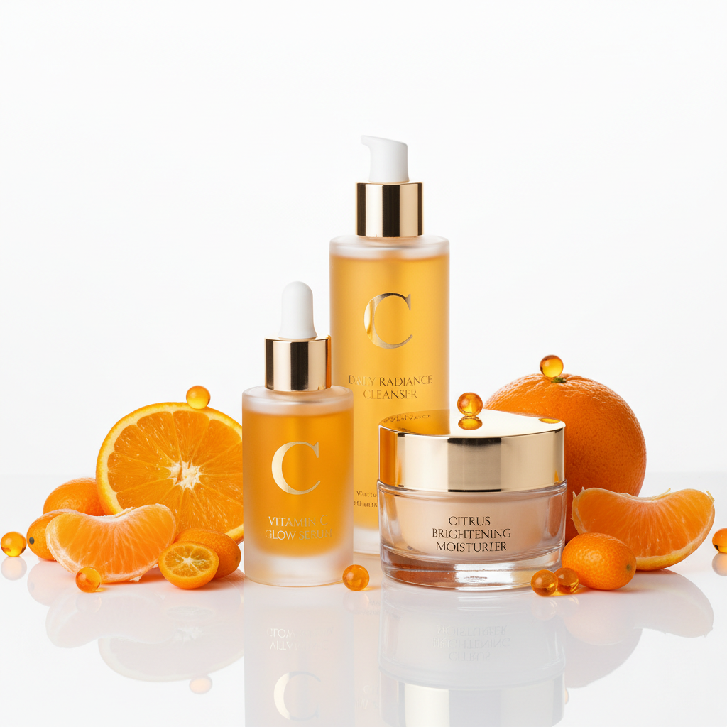 LAIKOU Vitamin C Skincare Set – 5-Piece Brightening Routine for Even Tone, Hydration & Smooth, Radiant Skin